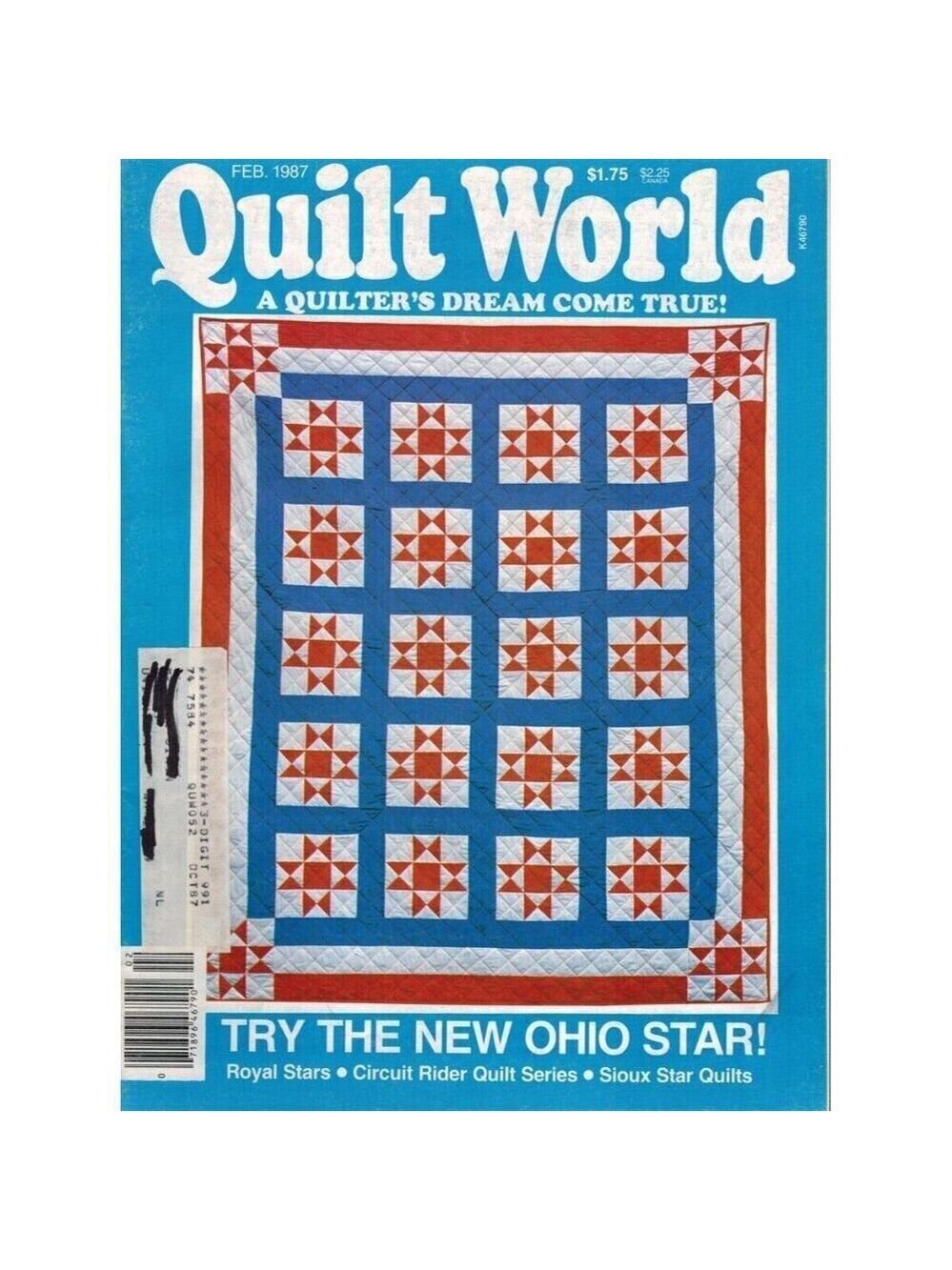 QUILT WORLD MAGAZINE, FEBRUARY 1987 House of White Birches
